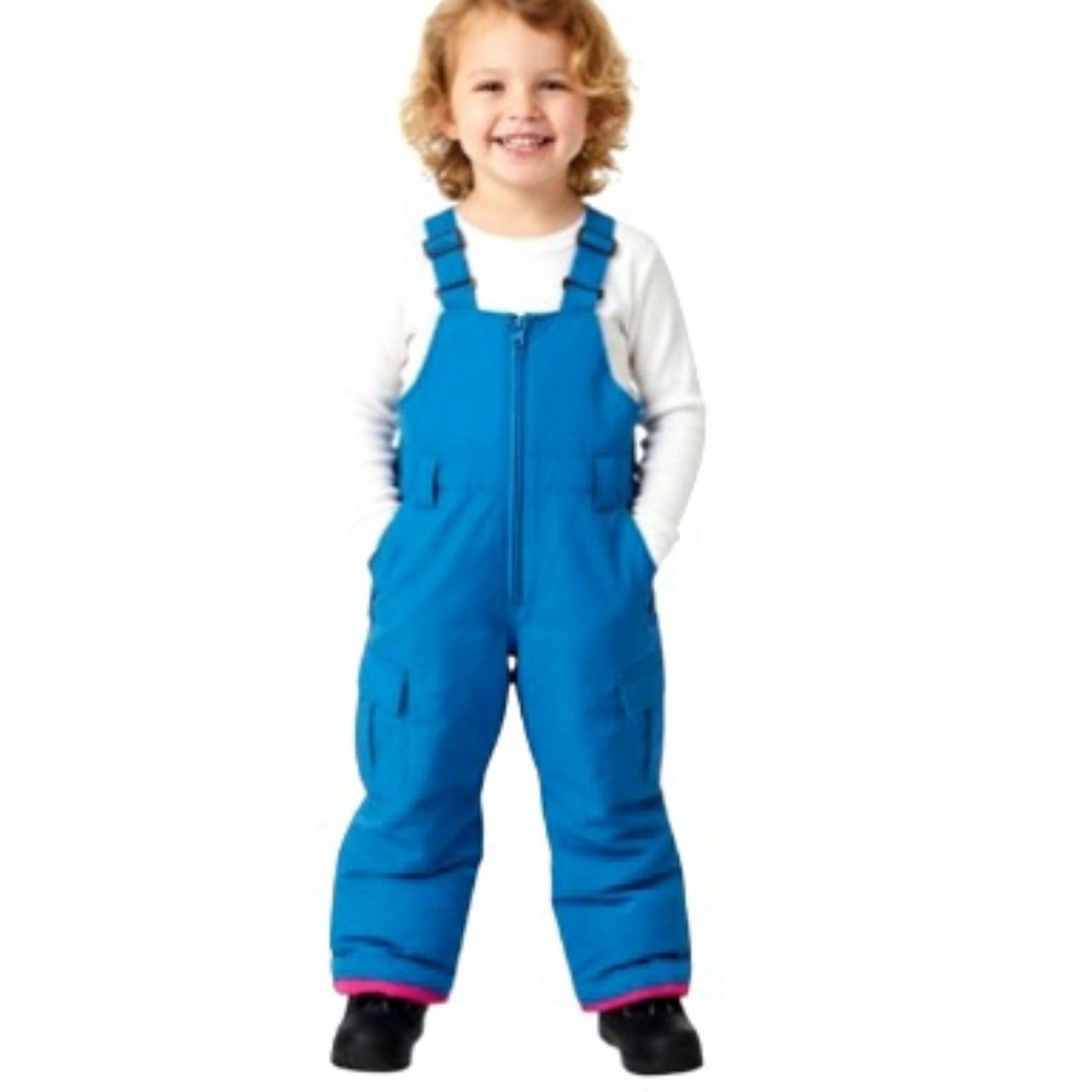 Iceburg Outerwear Bib Snowsuit Teal Blue Quilt Lining Size 4/5 Child